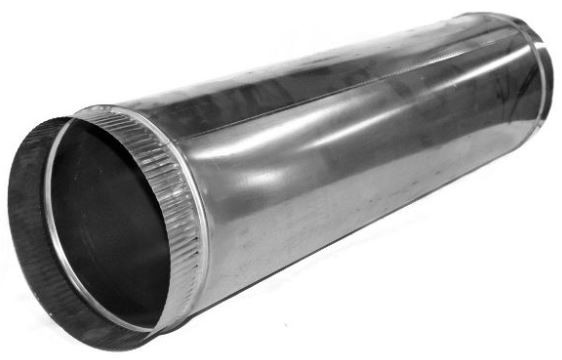 Воздуховод (труба) D 130 мм-1 м оцинкованная сталь