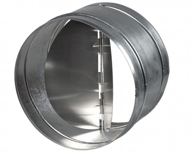 Обратный клапан D 150 мм для вентиляции / оцинкованная сталь